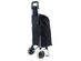 Costway Black Large Capacity Light Weight Wheeled Shopping Trolley Push Cart Bag - Black