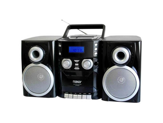 Naxa NPB426 Portable CD Player with AM/FM Stereo Radio Cassette Player/Recorder