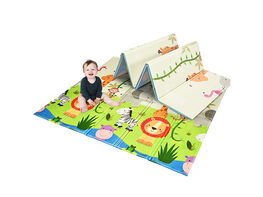 Costway Folding Baby Play Mat Kids Toddler Crawling Mat Double Sides 71''x79'' 