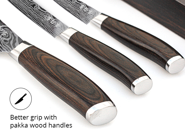 Sukasu Osami Japanese 3-Pc Chef's Knife Set