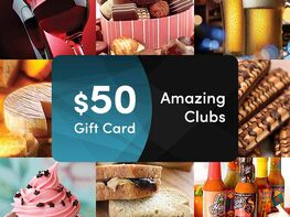$50 Amazing Clubs Gift Card - The #1 Rated Gift of the Month Clubs