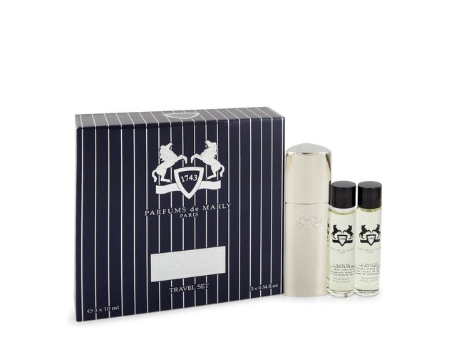 Layton Royal Essence by Parfums De Marly Three Eau De Parfum Sprays Travel Set 3 x .34 oz
