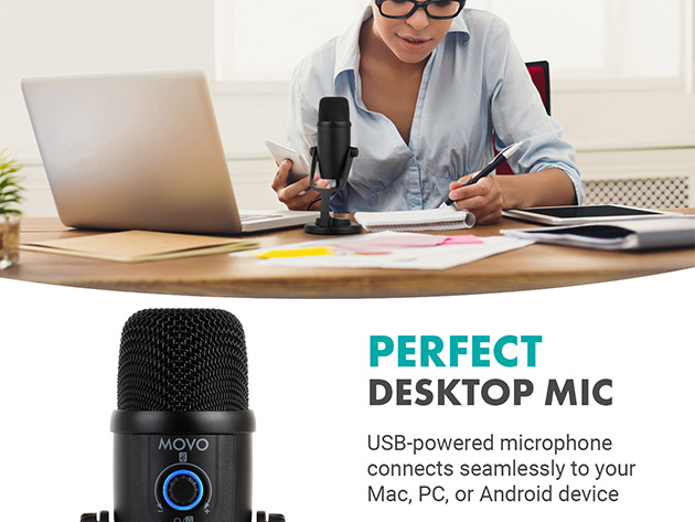 Movo UM300 Multipattern USB Desktop Microphone 