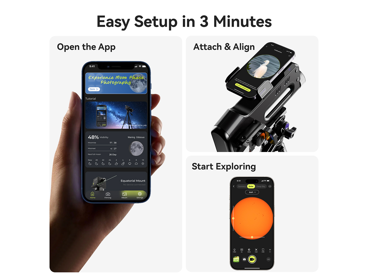 Viztalab Smartphone-Based AI Telescope