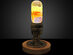 EP Light Flame Lamp & Vintage Round Base