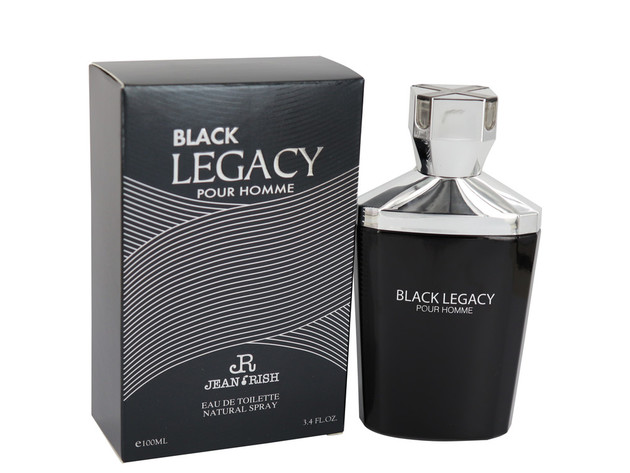 Black Legacy Pour Homme by Jean Rish Eau De Toilette Spray 3.4 oz