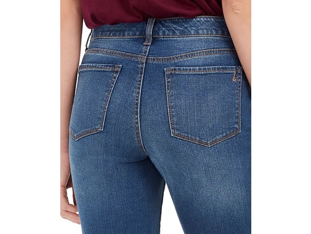 Style & Co High-Rise Crop Straight-Leg Jeans  Blue Size 4