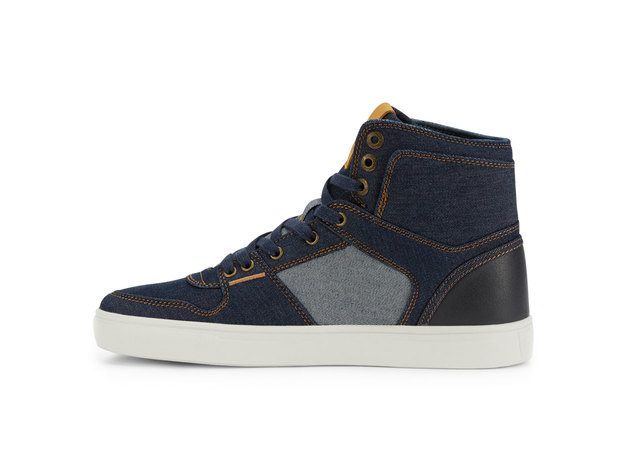 Levi's Mens Mason Hi 501 Fashion Denim Hightop Sneaker Shoe - 12 M Navy/Reverse