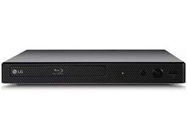 LG BP-350 Region Free Blu-ray Player, Multi Region Smart WiFi 110-240 Volts, 6FT HDMI Cable & Dynastar Plug Adapter Bundle Package