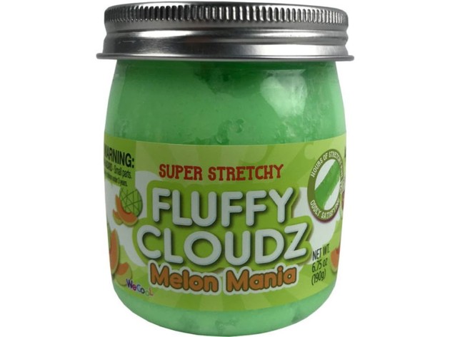 We Cool Toys Fluffy Clouds Melon Mania with Fruit Scents, Super Stretchy, For Kids Age 4 and Above