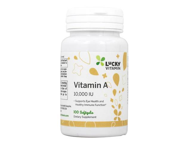 LuckyVitamin - Vitamin A 10000 IU - 100 Softgels
