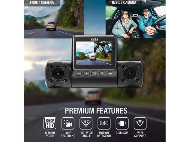 Boss Audio BCAMW80  Car Dash Cam