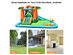 Costway Inflatable Bounce House Kids Water Splash Pool Dual Slide Jumping Castle w/ Bag 