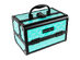 SHANY Mini Makeup Train Case With Mirror - TURQUOISE