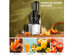 Costway Juicer Machines Slow Masticating Juicer Cold Press Extractor w/ 3'' Chute - Black, Silver