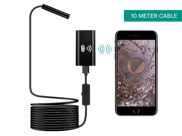 Sinji Flexible Borescope Camera for Android & iOS (10 Meters)