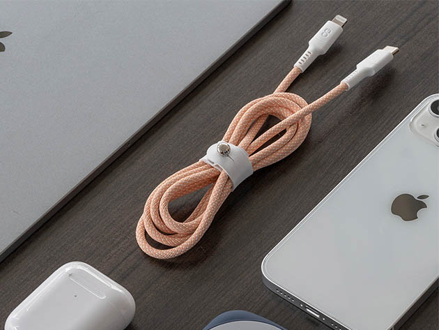 VIBRANCE™ Connect USB-C to Lightning Cable (Orange)