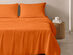 4-Piece Microfiber Sheet Set (Orange/Full)