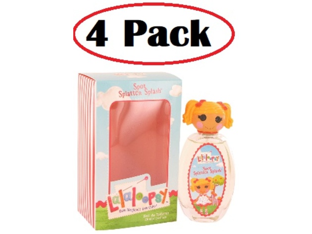 4 Pack of Lalaloopsy by Marmol & Son Eau De Toilette Spray (Spot Splatter Splash) 3.4 oz