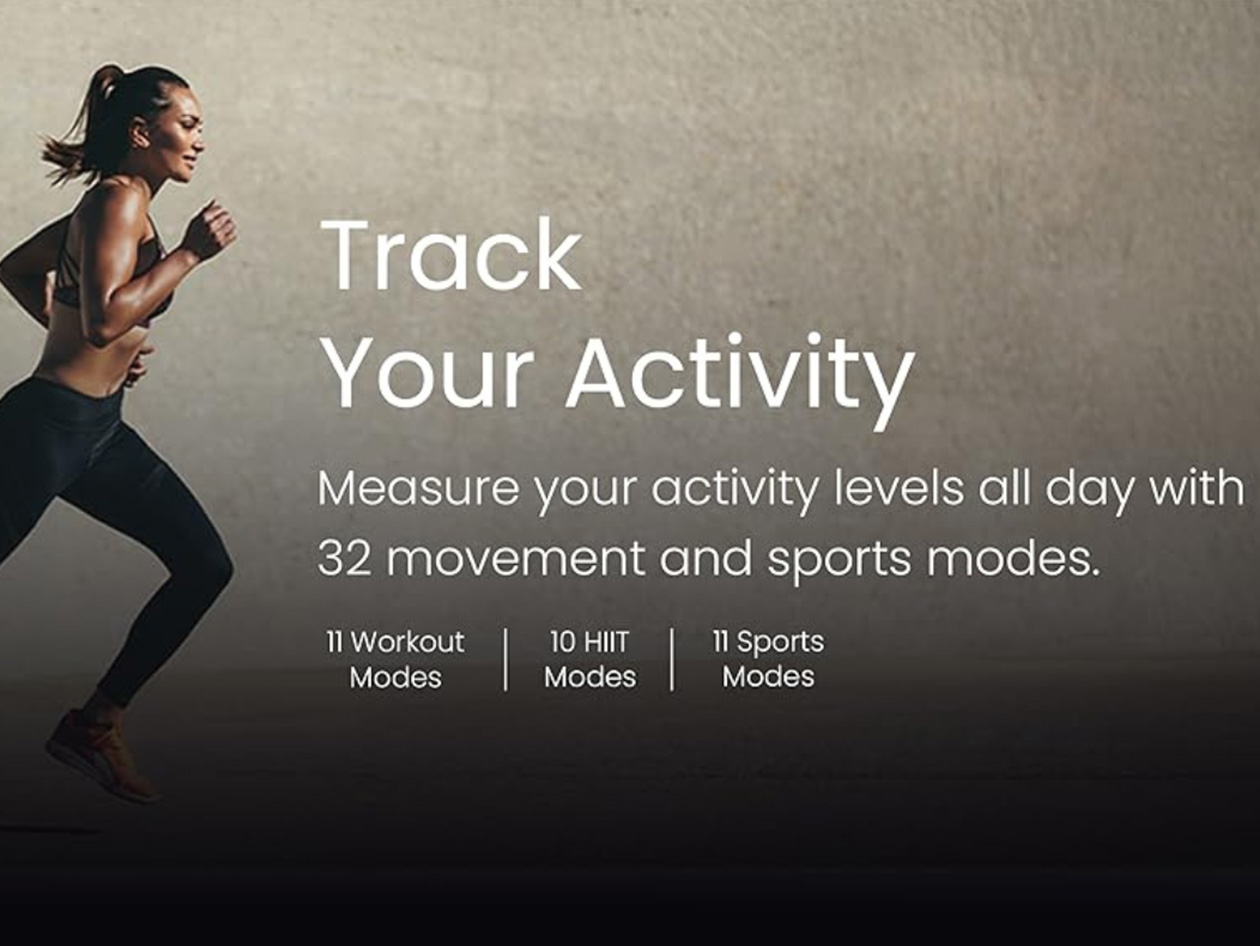 aaboRing Health & Fitness Tracker Smart Ring (Gold/Size 11)