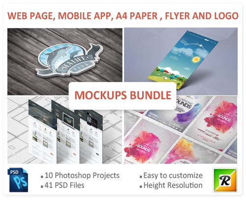 Professional Mock Ups For Web, Mobile, & Print