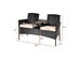 Costway Patio Rattan Chat Set Loveseat Sofa Table Chairs Conversation Cushioned Beige cover