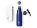 CrazyCap2 UV Self-Cleaning Cap + 17oz Insulated Water Bottle (Sapphire & Onyx/2-Pack)