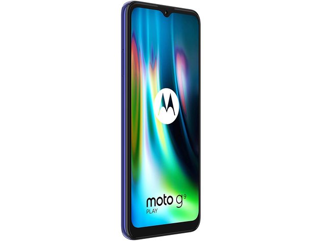 Motorola Moto G9 Play 6.5 64GB/4GB GSM Factory Unlocked Smartphone - Blue (Refurbished)