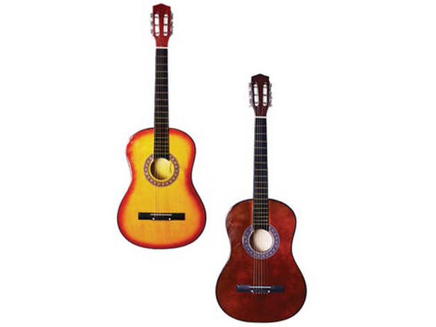 Kole Imports GTRACOA015DB 6-String Acoustic Guitar - Dark Brown