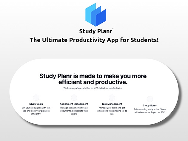 Study Planr Pro: Lifetime Subscription