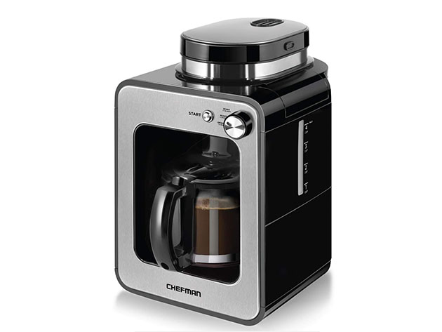 Chefman 4-Cup Grind & Brew Coffee Maker