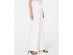 INC International Concepts Women's Petite Side-Belt Wide-Leg Pants White Size 8 P
