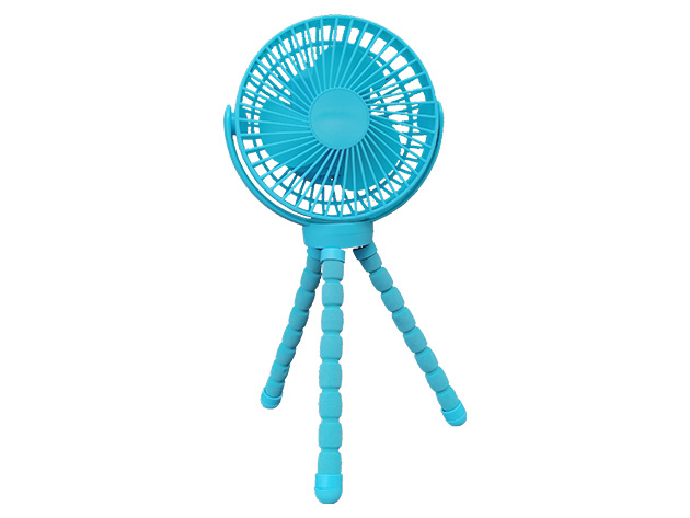 The Octopus: Adjustable Arm Fan (2-Pack/Blue)