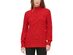 Calvin Klein Women's Multi-Textured Mock-Neck Sweater Red Size Small