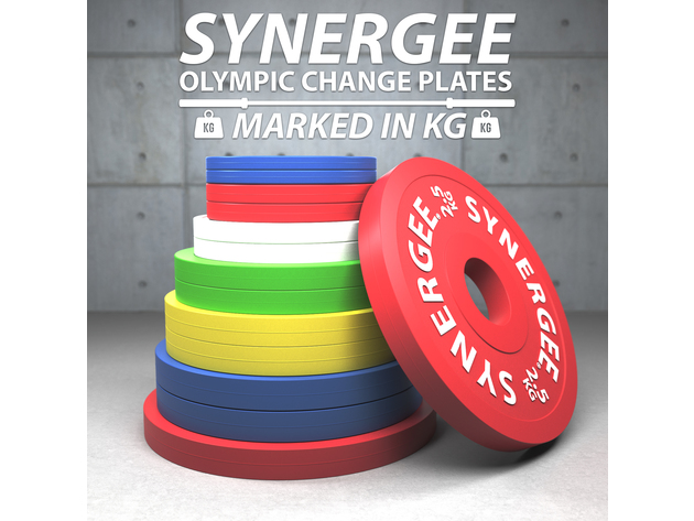 Synergee Rubberized Fractional & Change Plates - Fractional and Change Plate Set