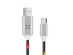 Voice Reactive LED Glowing Data Cables: 2-Pack (USB-C)