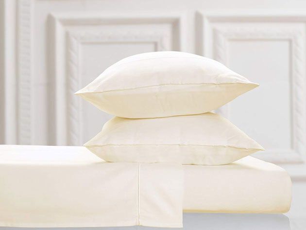 100% Egyptian Cotton Sheet Set (Ivory)