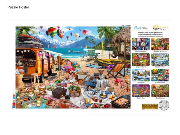 Beach Holiday Jigsaw Puzzles 1000 Piece