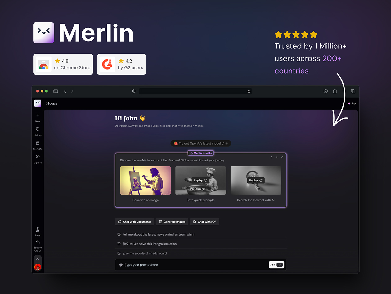 Merlin AI: 1-Year Subscription (Essentials Plan)