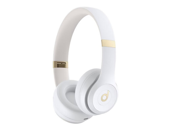 Beats Solo 4 On-Ear Headphones - Warm White (Open Box) | StackSocial
