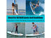 Goplus 10' Inflatable Stand Up Paddle Board SUP Adjustable Paddle Backpack Pump - Gray & Blue &White