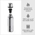 Bobber 16oz Classic Stainless Steel Vacuum Insulated Thermo Flask Bottle With Cup Lid - Matte Silver