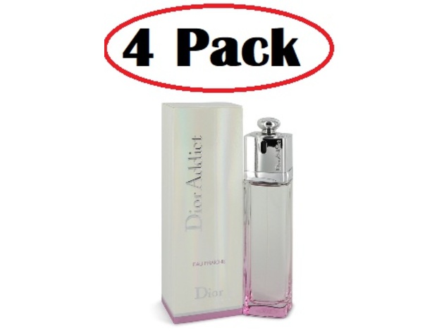 4 Pack of Dior Addict by Christian Dior Eau Fraiche Spray 3.4 oz