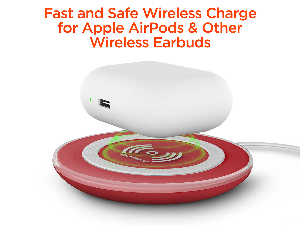 HyperGear ChargePad Pro 15W Wireless Charger Red