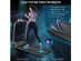 3HP Folding Treadmill Compact Walking Jogging Machine W/Touch Screen APP Control - Black