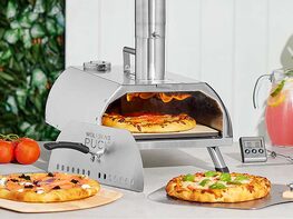 Wolfgang Puck Outdoor Wood Pellet Pizza Oven & Grill (Stainless Steel/Bundle)