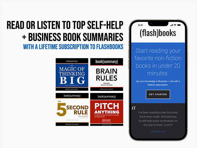 FlashBooks Business Book Summaries: Lifetime Subscription