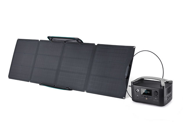 EcoFlow River Pro Portable Power Station + 110W Solar Panel