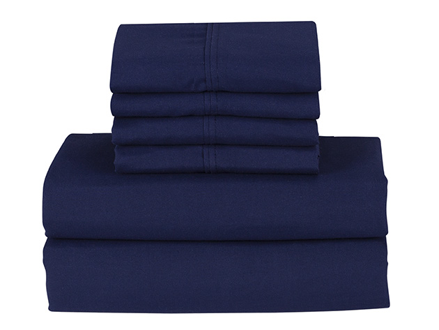 Bamboo Smart Pocket Sheets (Navy/King/6-Piece)