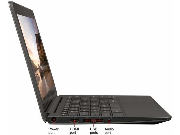 Dell Chromebook CB1C13 Chromebook, 1.40 GHz Intel Celeron, 2GB DDR3 RAM, 16GB SSD Hard Drive, Chrome, 11" Screen (Renewed)